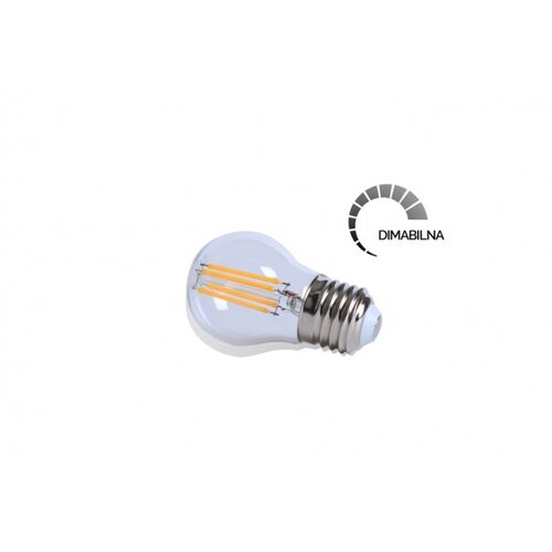  LED SIJALICA FILAMENT DIM G45 4W E27 2700K 400lm AMBER Slike