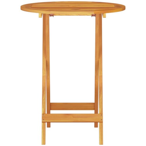  Sklopivi bistro set 3 kom. Smeđa Čvrsto drvo akacije Slike