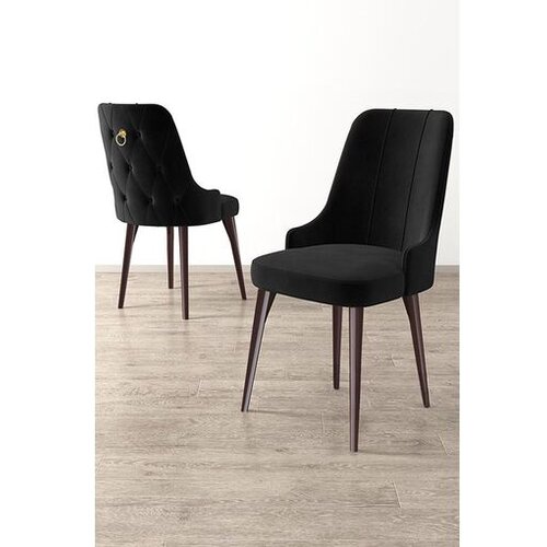 Hanah home Newa set stolica, 46x94x46 cm, 6 dijelova, Smeđe-crna Cene