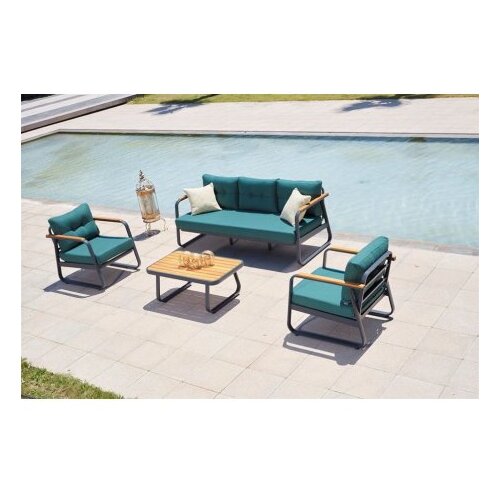Hanah home baštenska garnitura rio petrol blue Slike