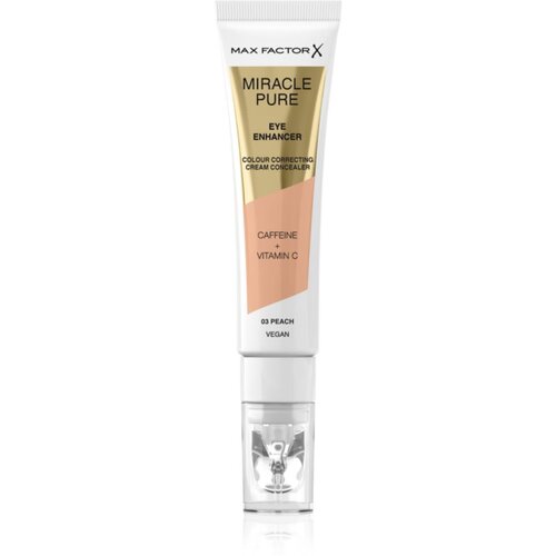 Max Factor Miracle Pure kremasti korektor protiv oticanja i tamnih krugova nijansa 03 Peach 10 ml Slike