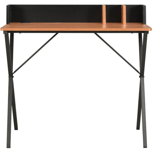 Maison Chic vodaXL Pisalna miza - pisarniška miza - Računalniška miza črna in rjava 80x50x84 cm, (21785459) Cene