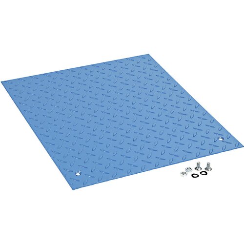 eurokraft pro Natična plošča iz reliefne pločevine, DxŠ 600 x 530 mm, za ročni viličar Cene