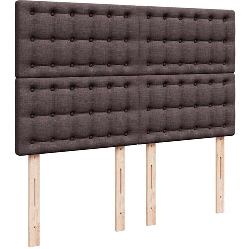  Otomanski krevet s madracem tamnosmeđi 140x190cm od tkanine Slike