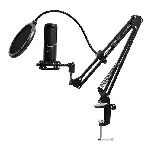 Lorgar Voicer 931, Gaming Microphone, Black, USB condenser microphone with desktop boom arm, pop filter,... Cijene