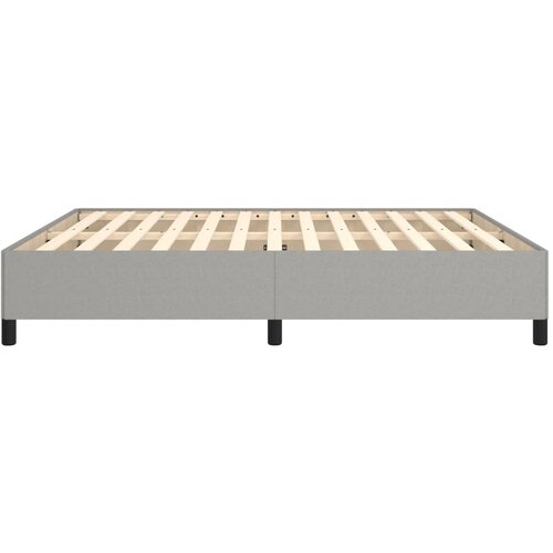  Okvir za krevet bez madraca svjetlosivi 160 x 200 cm od tkanine Slike
