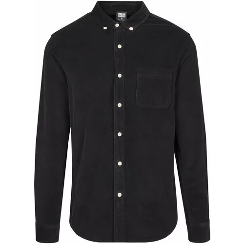 Urban Classics Plus Size Corduroy shirt black