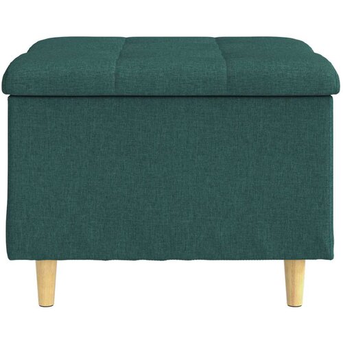  Otoman za pohranu Tamnozelena 60 x 60 x 45 cm tkanina - Tamnozelena 60 cm tkanina Slike