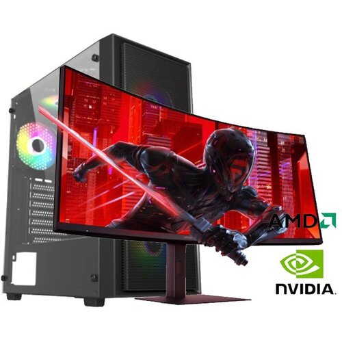  Gaming računar Ryzen 5 5500, 16GB, 512GB, RX 7600 8GB i Monitor Xiaomi curved G34WQI 2026 Cijene