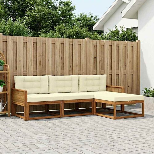  Set vanjskih sofa 4 kom. Prirodna i krem Cijene