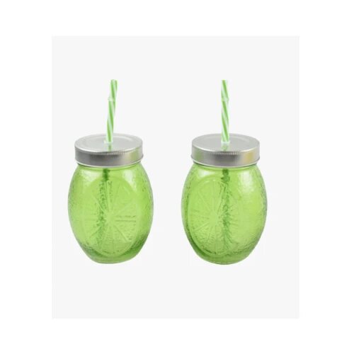  čaša sa slamčicom - dve u setu - zelena Cene