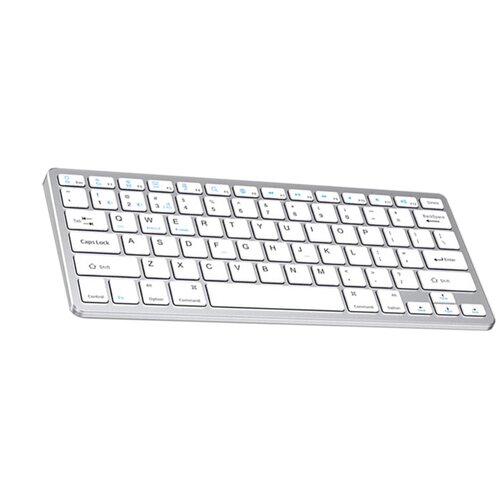 INF Tri-mode 2.4G+Bluetooth 3.0/5.0 brezžična tipkovnica, tihi &amp;scaron;karjasti mehanizem Silver, (5000310585) Slike
