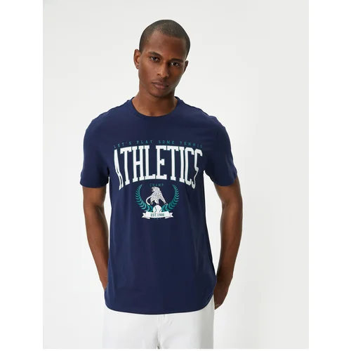 Koton College Printed T-Shirt Crew Neck Short Sleeves