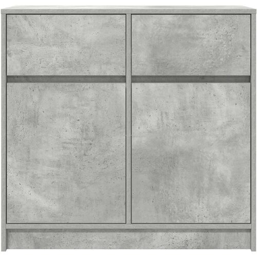 VidaXL Komoda s ladicama beton siva 80x34x76 cm konstruirano drvo Slike