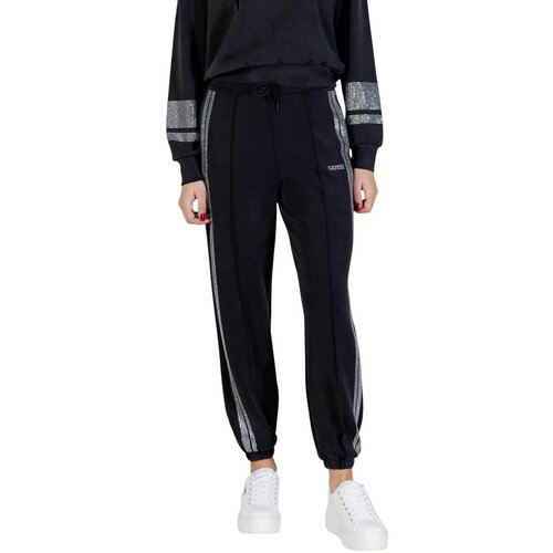 Guess Spodnji deli trenirke BERTHE CUFFED JOGGER V6RB01 KCAY2 Črna Cene