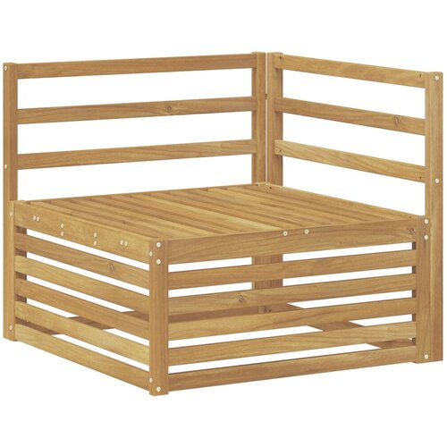 vidaXL Vanjski kutni kauč Čvrsto drvo akacije Bijela 83 x 83 x 73 cm - Bijela Kutna sofa Cene