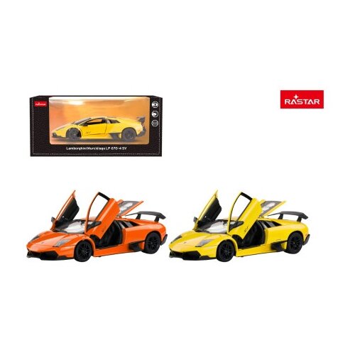 Rastar metalni autić 1:24 murcielago lp670-4 - oranž/žuti ( 71009 ) Cene