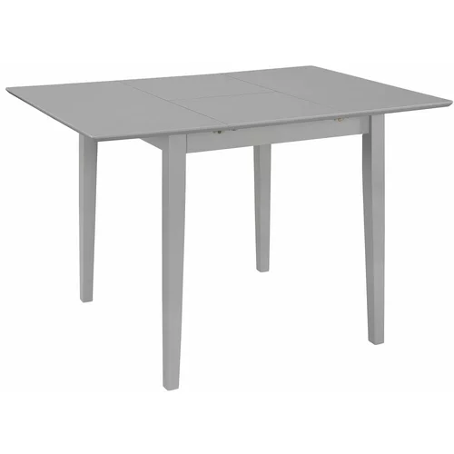 produživi blagovaonski stol sivi (80 - 120) x 80 x 74 cm mdf