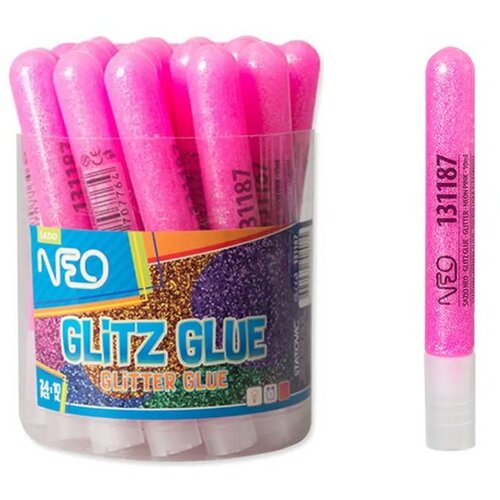  Glitz glue, lepak sa &amp;scaron;ljokicama, roze neon, 10ml ( 131187 ) Slike
