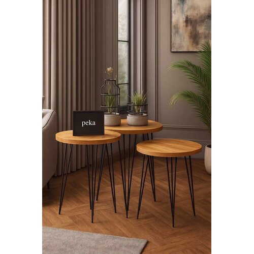 Hanah home Set podesivih stolića za kavu, 3 dijela, krem Cijene