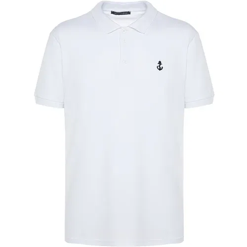 Trendyol Polo T-shirt - White - Regular fit