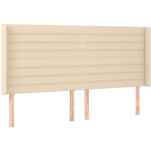  Krevet box spring s madracem LED krem 160x200 cm od tkanine Slike