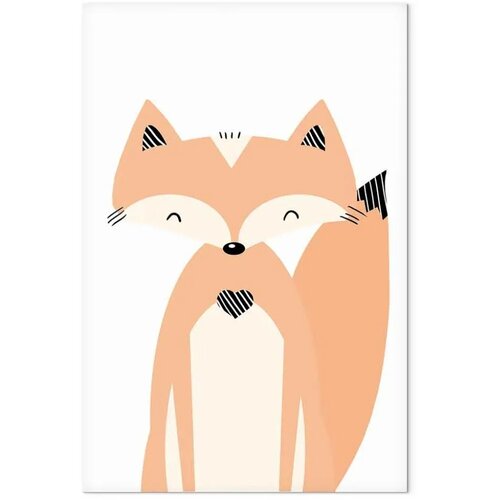  Slika - Happy Fox (1 Part) Vertical 80x120 Na talijanskom platnu Slike