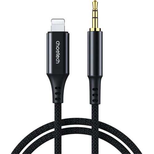 Choetech LIGHTNING MINI JACK KABEL 3,5MM 2M ZA IPHONE IPAD IPOD ČRN, (21980648) Cene
