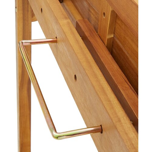  barski stol 90x37x122,5 cm masivno bagremovo drvo Slike