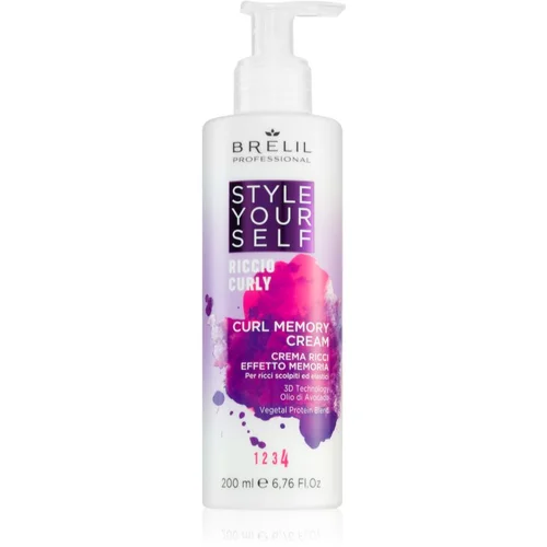 Brelil Numéro Style YourSelf Curl Memory Cream krema za definiranje za valovitu i kovrčavu kosu 200 ml