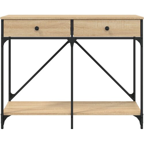  Konzolni stol boja hrasta 100 x 39 x 78,5 cm konstruirano drvo Slike