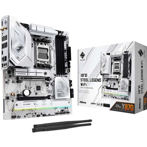AsRock X870 Steel Legend WiFi motherboard socket AM5 Slike