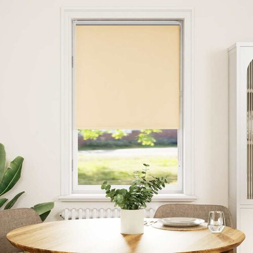 Rolo zavjesa Blackout Bež 80x150 cm &amp;Scaron;irina tkanine 75,7 cm Slike