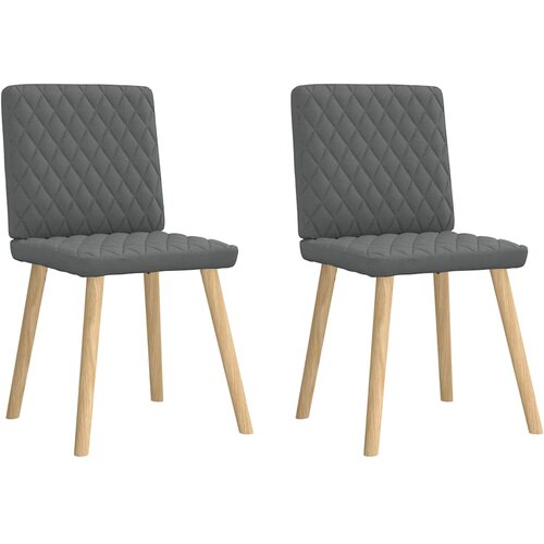 Maison Chic Jedilni stoli - Vzorci stoli 2 kosa temno sivo blago A539, (22032811) Cene