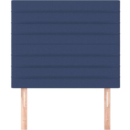  Uzglavlja 2 kom plavi 80x5x78/88 cm od tkanine Slike
