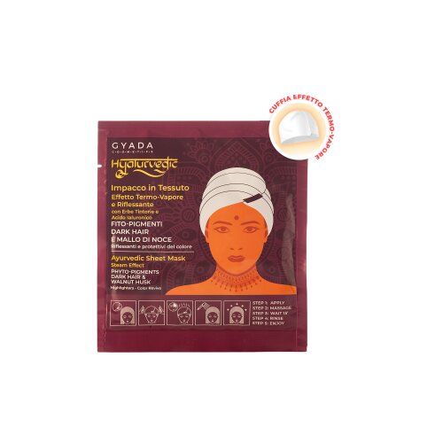 GYADA Cosmetics Hyalurvedic maska u maramici za sjaj boje - Dark Hair Cijene