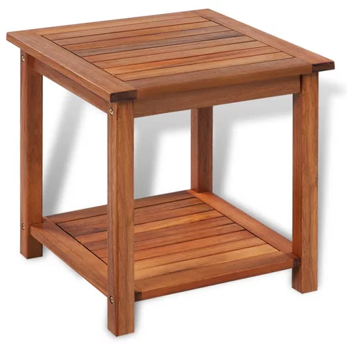  Bočni stolić od masivnog bagremovog drva 45 x 45 x 45 cm