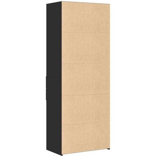 VidaXL Visoka komoda crna 70 x 42,5 x 185 cm od konstruiranog drva Slike