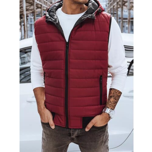 DStreet Men's burgundy vest TX4238 Cene