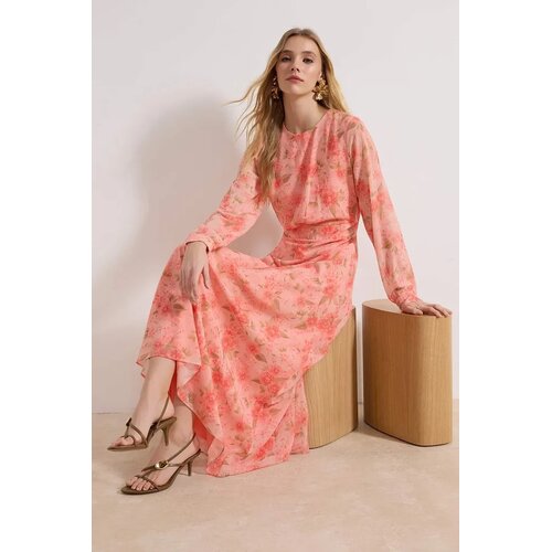 Trendyol Modest Ženska haljina Tctss26Eb00050, Roza Cene