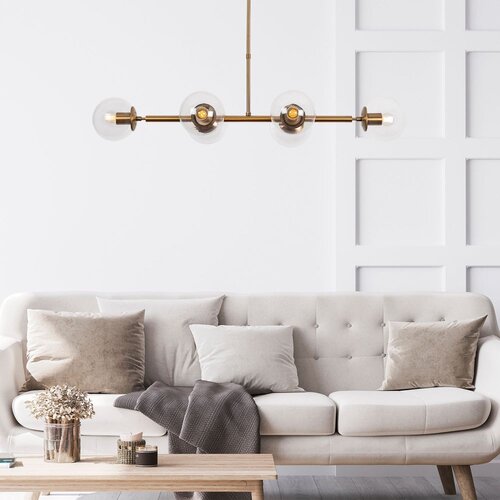 Opviq Luster Fazli-10490, 6 E14 s, 110x40x35-66 cm Cene