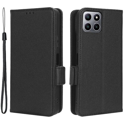 INORCO Za Boost Mobile Celero 5G+ PU usnjena denarnica, za&amp;scaron;čitna torbica s teksturo litchi, stojalo, ovitek za telefon s trakom, (22033443) Slike