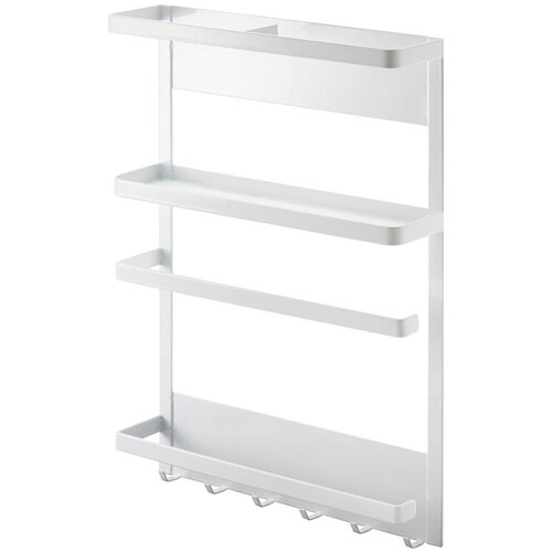 YAMAZAKI Velik bel magnetni kuhinjski nosilec Tower Magnetic Side Rack Cene
