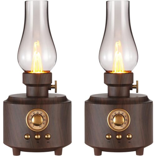Generic retro namizna svetilka retro bluetooth zvočnik polnilna prenosna nočna lučka brezplamenska led oljna svetilka, (21124727) Cene