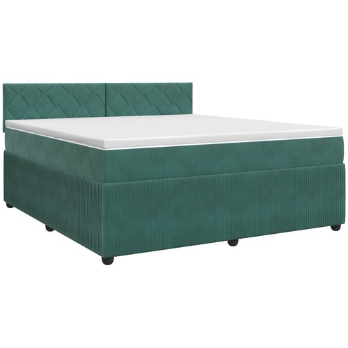  Boxspring krevet s madracem Tamnozelena 180 x 200 cm Bar&amp;scaron;un Slike