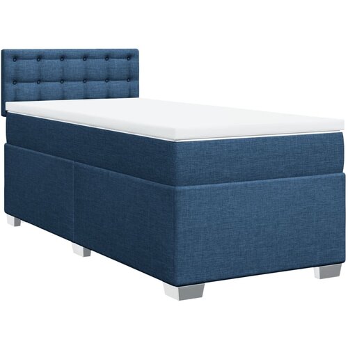 Maison Chic Box spring postelja - Vzmetna postelja z vzmetnico modra 90x200 cm blago SL22865, (21880474) Cene