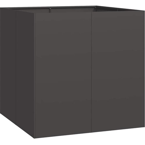 Maison Chic Cvetlično korito - Cvetlični Lonec črno 80x80x80 cm jeklo, (21788781) Cene