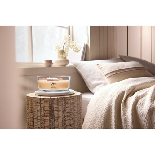 WoodWick Tangerine &amp;amp; Citron di&amp;scaron;eča sveča z lesenim stenjem 453.6 g Slike