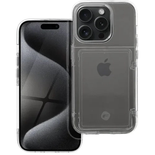 forcell F-PROTECT Crystal Pocket maska za IPHONE 15 Pro transparent