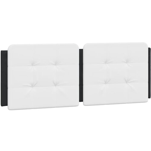 Maison Chic posteljno vzglavje - vzglavna omarica - vzglavna stranica bela in črna 120 cm umetno usnje, (21704105) Cene